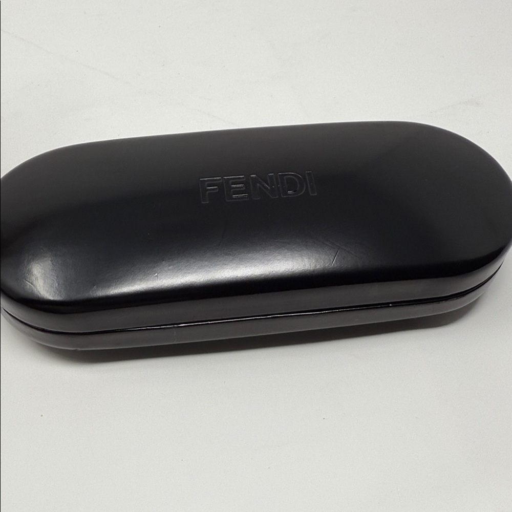 Fendi Orange And Bronze Rectangular Eyeglasses - image 3